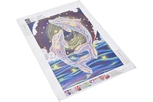 Annjom Decorating Painting, 5D Natural Diamond Painting for Living Room for Office for Bedroom(DZ544, Santa Claus)