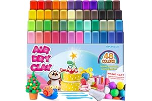 ESSENSON Modelling Clay Kit - 48 Colours Air Dry Magic Clay, DIY Molding with Tools, Craft Kit for Kids Boys Girls, Presents Gift for Boys & Girls Age 3-12 Year Old