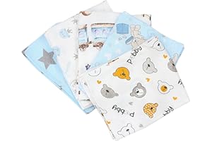 TupTam Mussole Neonato Bimbo Copertine 70x80, Set da 5 o 10, Ragazzo 5, 5er Pack