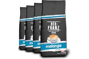 Der-Franz Melange Coffee, whole bean, 4 x 1000 g