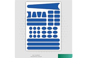 LANDING DESIGNS Bicycle Sticker Frame Protection Kit for Mountain Bike and Road Cycle (Blue)