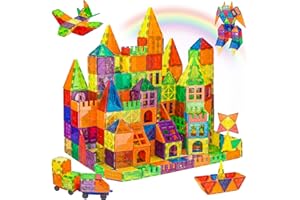 DBCMEW 102PCS Magnetic Tiles Kids Toys,Magnetic Building Blocks 3D Construction Toys Set Magnets for Kids Game Building STEM Preschool Educational Toys for 3+ Years Old Boys and Girls Gifts