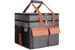 ‎LARUTAN LARUTAN 30L Kühltasche Picknicktasche Thermotasche Isoliertasche, Doppelschichtig, Faltbar & Wasserdicht für Outdoor, Grau