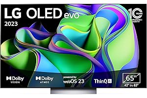 LG OLED65C37LA TV 165 cm (65 Zoll) OLED evo Fernseher (Smart TV, Brightness Booster, 120 Hz) [Modelljahr 2023]