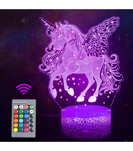 Comiwe Vergine Maria Luce Notturna di Illusione 3D,16 Colori Controllo Touch e Telecomando,Lampada da Comodino Tavolo LED per Decorazioni la Casa,Regalo Creativo per Ragazze,Ragazzi,Bambini Famiglia