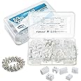 CQRobot JST XH 2.54 mm Pitch 2-Pin/3-Pin/4-Pin Electronic Connector IC Male Plugs, Female Sockets Housing and T-Shaped Crimp Terminal Kit. 90 Sets/460 Pieces Wire-to-Board Adapter Cable Assembly.