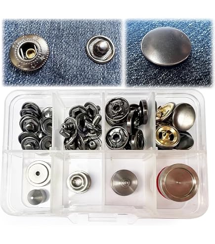 40 Ensembles Boutons-pression En Cuivre 8 Mm - Tige, Pour Couture, Artisanat Cuir, Vêtements - Laiton, Nickel