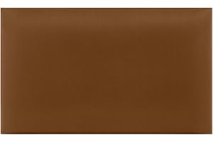 DECONEST Coussin mural Décoration murale Lit Tour de tęte Panneau mural rembourré Panneau acoustique Revętement mural 3D moderne Panneau de luxe rembourré 40 x 30 cm Miel