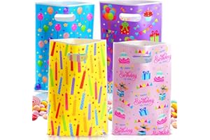 Annhao 50 Pezzi Sacchettini Compleanno Bambini, Bustine Regalini Fine Festa Bambini, Sacchetti Regalo per Caramelle e Biscotto, Sacchettini Regalo per Festa, Compleanno, Natale, Feste di Nozze
