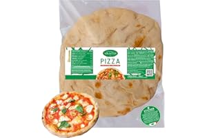 ‎VALLE DEL CRATI ECCELLENZE GASTRONOMICHE DAL 1998 Valle del Crati 12 Pizza Basis | Vorgebackene Pizza in 5 Minuten fertig, langes Sauerteig, italienische Pizza | 12 Pizza Basis von ca. 180gr