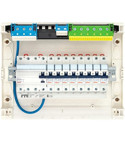 ABB Leitungsschutzschalter Typ C 1P+N 10A – Für DIN-Schienenmontage, 230V, 4,5 KA Abschaltvermögen
