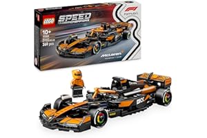 LEGO Speed Champions McLaren F1 Team MCL38 Race Car Toy - Model Kit w/a Collectible Formula 1 Driver Minifigure - Gift for 10+ Year Old Boys, Girls and Adult Motorsport Fans - 77251