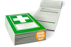 ‎BETRIEBSAUSSTATTUNG24 Betriebsausstattung24 Erste Hilfe Meldeblock - DIN A5-50 Blatt - Alternative zum Verbandbuch - Gem. DGUV - 1 Stück - Stand 2020