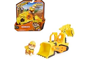 RUBBLE & CREW Ruben & Compagnie - Véhicule Figurine Ruben - Voiture Figurine Pat Patrouille À Collectionner - Dessin Animé Aventures Constructions - Pat Patrouille Jouet - Voiture Enfant - Jouet Enfant 3 Ans Et +