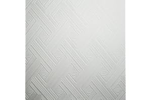 Superfresco Paintable Geometric White Durable Heavy Duty Wallpaper