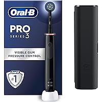 Oral-B Pro 3 Electric Toothbrushes For Adults, Gifts For Women / Men, 1 Cross Action Toothbrush Head & Travel Case, 3 Modes w