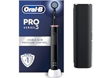Oral-B Pro 3 Electric Toothbrushes For Adults, Gifts For Women / Men, 1 Cross Action Toothbrush Head & Travel Case, 3 Modes w
