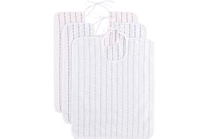 Alabardi Bavoir adulte bavette bavoirs bavoirs pour personnes âgées adultes élastique lacets coton éponge maisons de repos produit Italie