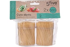 5 FIVE SIMPLY SMART 5five - 2 boîtes 500 cure-dents bambou