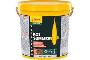 sera Koi Professional Summer 21 L (7 kg) | Aliment énergétique pour Les koïs Lorsque Les températures dépassent 17°c | pellets flottants 21.000 ML 7.000 g