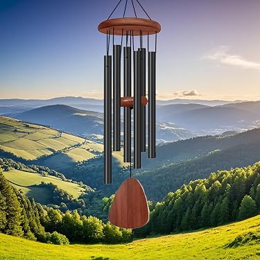 StealStreet Windspiel 'Reh Mit Kitz' – Ca. 56 Cm, Aus Harz & Kupfer, Garten-Deko