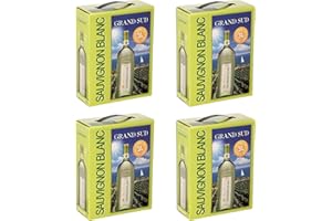 Sauvignon Blanc Weißwein trocken aus Frankreich - Grand Sud - Großpackungen Wein Bag in Box 3l (4x3l)