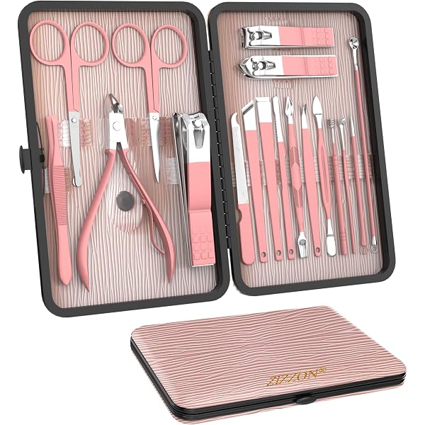 16-teiliges Maniküre-Set Aus Edelstahl – Mit Reiseetui, Für Professionelle Nagelpflege Bei Damen & Herren