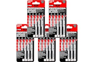 25 x TopsTools T101B Lames de scie sauteuse pour Bosch, Dewalt, Makita, Milwaukee et bien d'autres encore