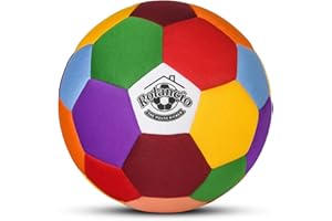 ROLANCIO House Kicker Indoor Football Size 4 Soft & Safe Youth Football for Home and Yards - Silent Dribbling, Training