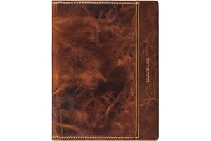 STILORD 'Bernhard' Maletín Portadocumentos A5 Piel Carpeta de Negocios Organizador Oficina Conferencias Piel Auténtica Funda para Documentos, Color:Cannes - marrón