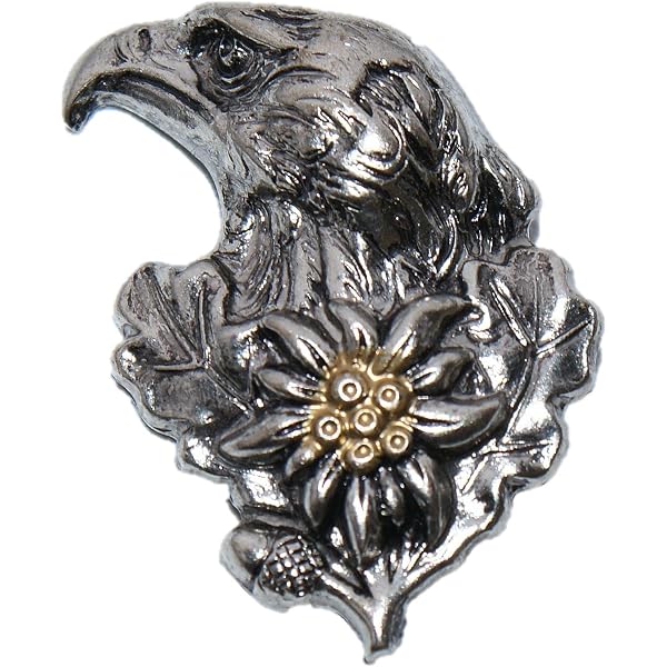 Pin's Chapeau Cerf Hubertus - Insigne Chasseur Traditionnel - Métal Argenté - 3x2,5 Cm - Épingle Sécurité - Cadeau