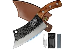 XYJ Autentico TANG COMPLETO 6.2 Pollice Coltelli Chef Coltelli Da Cucina Con Fodera In Cuoio Ad Alto Carbonio Taglio Coltelli Da Macellaio Per Carne Vegetale