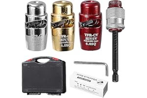 NS JUVYIG Pelacables eléctricos, herramienta pelacables, máquina peladora automática para cortar rápidamente alambre, taladro eléctrico manual, herramientas portátiles de aleación de aluminio para electricista