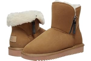 Ambayz Damen Schneestiefel Winterstiefel Stiefeletten Schlupfstiefel Schuhe Winterschuhe Gefütterte Warm Stiefel