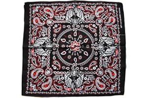 TOPT BANDANA Bandana tete de mort pirate rose chaine de velo paisley biker 54x54cm casque