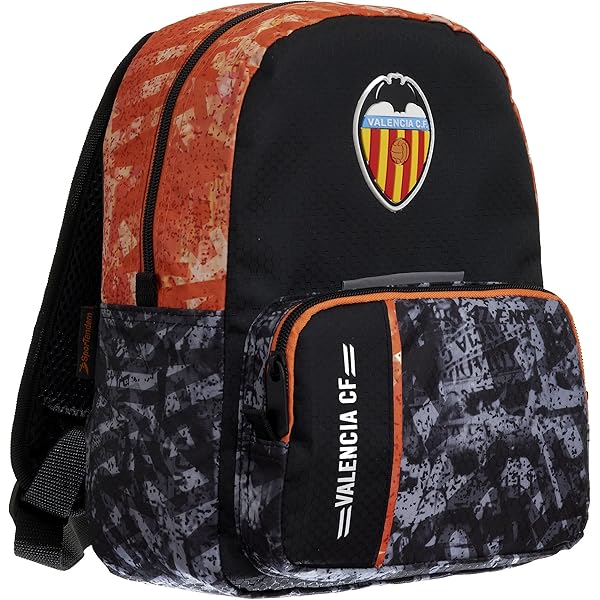 Sciarpa Valencia CF Unisex - Ufficiale Con Logo Club - Arancione E Nero - Foto 8