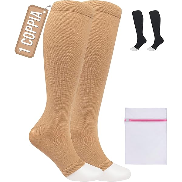 Calze A Compressione Al Ginocchio Jobst Da Uomo, Stile Costine, Taglia CT 8-15 - Comfort E Sostegno Garantiti