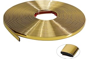 JSIWOTH Moulure Adhésive Flexible 8M – Baguette de Finition Étanche pour Mur, Carrelage, Encadrement de Fenêtre, Dosseret, Décoration Intérieure