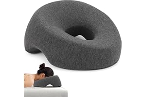 TYBYBB Zagłówek do masażu do łóżka, poduszka do masażu z otworem na głowę, poduszka do masażu twarzy z pianki memory, poduszka do twarzy z otworem, poduszka do twarzy do stołu do masażu, do spa