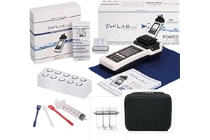POWERHAUS24 PoolLAB 2.0 Ultimate Edition, Ersatzküvette extra, 70 Reagenzien, für Pools & Whirlpools, 4 Wellenlängen, 24 Parameter, Bluetooth, WiFi, 2,4 Zoll Farbdisplay + extra Aufbewahrungskoffer