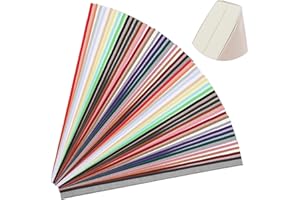BREMOROU 48 Pcs Book Headband 11.81 × 0.59 Inch Book Binding Headbands Cotton Books Headband Bookbinding Endbands Books Binding Cloth Kits for Beginners Decoration Beautify DIY Production Mixed Colors