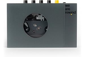 We Are Rewind - Portable cassette player - Cassette tape recorder with Bluetooth connection speaker or headphones, 3.5mm audio cable, cassette player and designer recorder