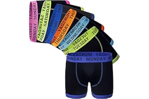 Sock Stack Boxers 7 Days Of The Week Boys Boxer Shorts Cotton Rich Underwear Stretch Boxershort Trunk