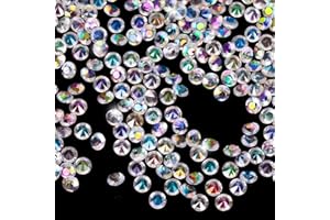 Prasacco 2000 Pieces Wedding Table Scatter Crystals, 4.5 mm/ 0.18 Inch Crystal Beads Acrylic Diamonds Crystal Bling Vase Glass Beads for Vases Table Centerpiece Wedding Bridal Decorations
