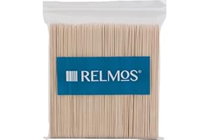 RELMOS Waxing Spatulas Tongue Depressors Large Wax Tatoo Hair Removal Birch Wood - Thick (Quantity: 100)