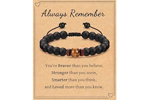 TEVOP Gifts for Teenage Boys, Beaded Bracelet Special Birthday Christmas Graduation Gifts for Son Grandson Brother Nephew, Stocking Fillers for Teenage Boys