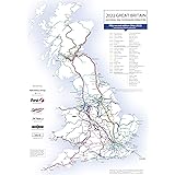 UK Rail Operators Wall Map 2022-52nd Edition April 2022