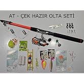 Hazır Olta Seti At-&Ccedil;ek Olta Seti 40-80gr 210cm At &Ccedil;ek Hazır Tam Takım Olta Set