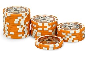 POKEO Rouleau 25 jetons Laser Deluxe 2 Orange