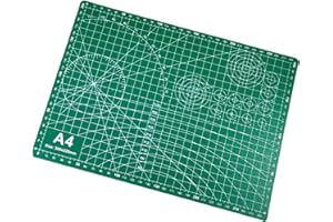 HIHUHEN A4 Self Healing Sewing Mat,30x22CM Double Sided 5-Ply Craft Cutting Mat Flexible Non Slip Craft Cutting Mat (A4)